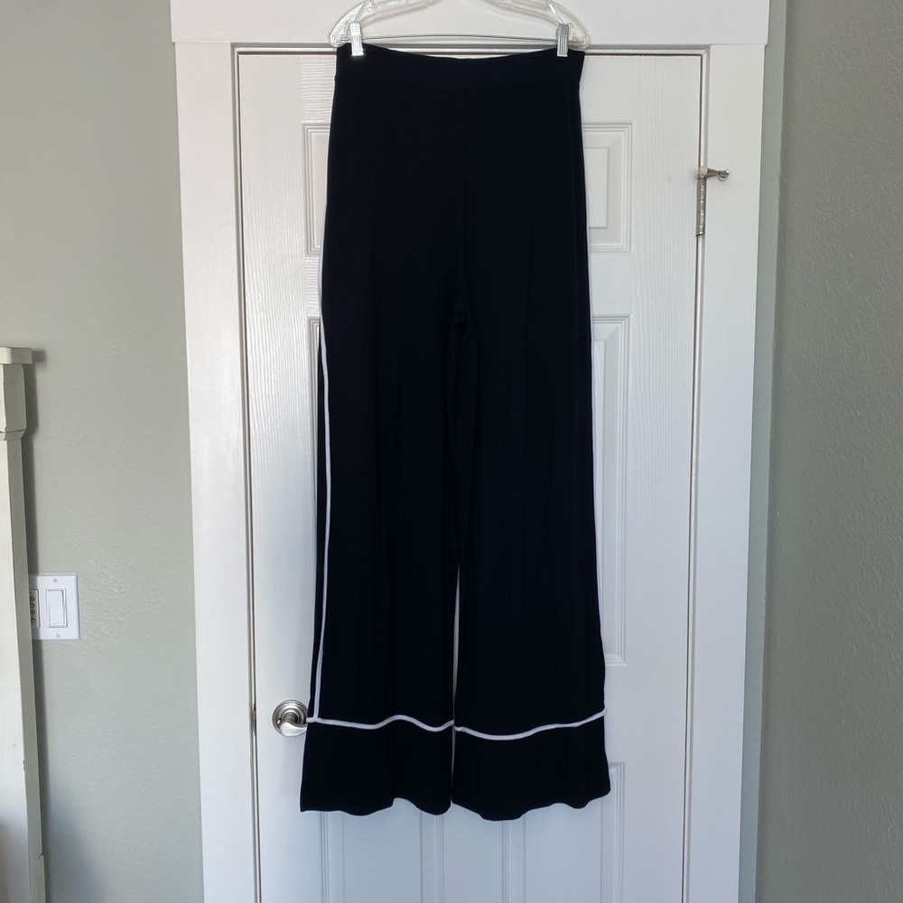 High waisted wide leg pants